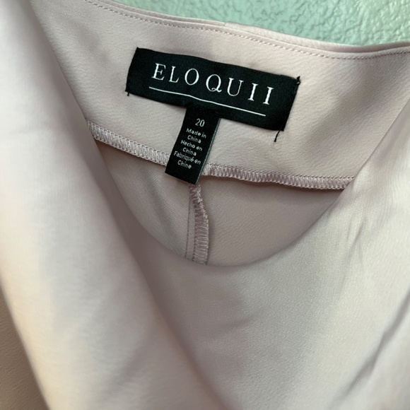 Eloquii Satin Mini Cowl Neck Lilac Slip Dress - Size 20 - New With Tags - Picture 3 of 6